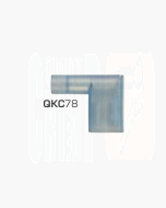 IONNIC QKC78 4mm Blue Nylon Insulated Quick Connect Flag Terminal (Pack of 100)