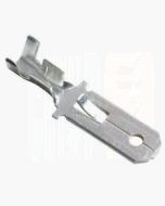 Quickcrimp Non Insulated Male Crimp Terminals - Tin Plated Brass, 6.3mm Tab, 1.5-3.0mm2 wire size