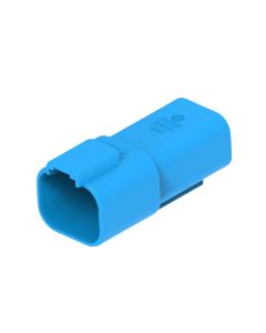 Deutsch DT04-4P-TN07/10 DT Series 4 Pin Blue Receptacle