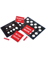 Ionnic ENG-BATTISO Adhesive Backed Egraved Panels - 45 x 20mm